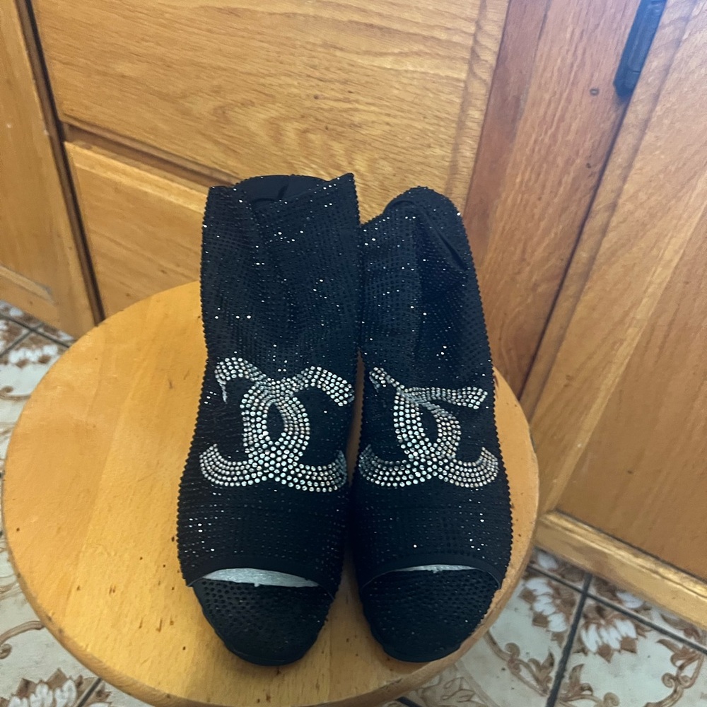 Beautiful shiny socks shoes
